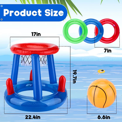 Outdoor Swimming Pool accessories Inflatable Ring Throwing Ferrule Game Set Floating Pool Toys Beach Fun Summer Water Toy